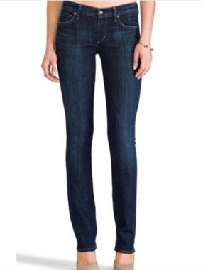 Citizens of Humanity Ava Low Rise Straight Leg Jeans Size 27 Dark Wash Denim USA